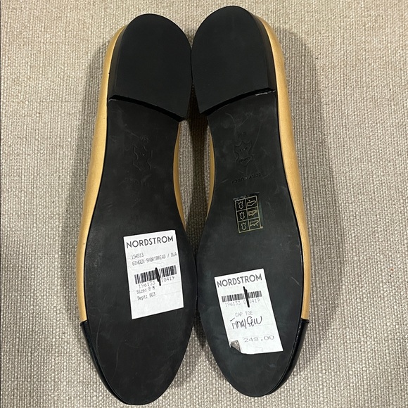 NEW Tory Burch Cap Toe Ballet Flats Size 8 - Picture 7 of 8
